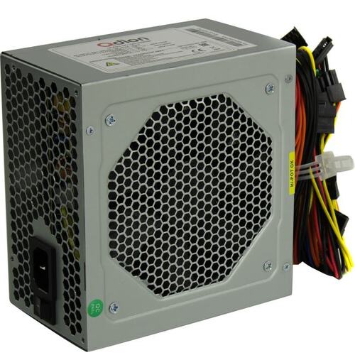 Qudion Блок питания ATX QD-600PNR, Ball Bearing Fan 12cm (Black), 24+4pin, CPU4+4 to 4+4, PCI-E 6+2pin to 6+2pin, 5*sata, black Qudion Блок питания ATX QD-600PNR, Ball Bearing Fan 12cm (Black), 24+4pin, CPU4+4 to 4+4, PCI-E 6+2pin to 6+2pin, 5*sata, black