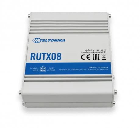 Маршрутизатор TELTONIKA RUTX08 Ethernet (RUTX08000000) Маршрутизатор TELTONIKA RUTX08 Ethernet (RUTX08000000)